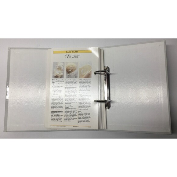 Simply Delicious Recipe 2 Ring Binder Cooking Vintage Menu Meal Planning RGUC - Picture 15 of 16